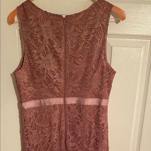 ASOS maternity blush/pink lace dress